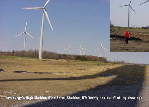 Invenergy High Sheldon wind farm, utility drawing site survey