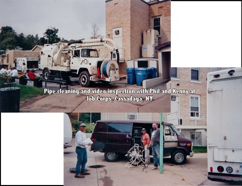 Pipe cleaning and video inspection at Job Corps, Cassadaga NY